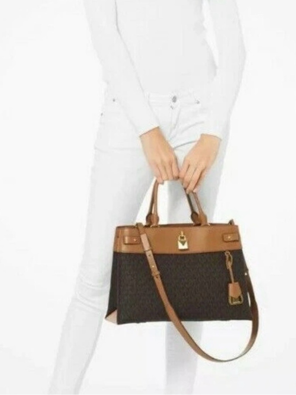 Michael Kors Gramercy large logo satchel